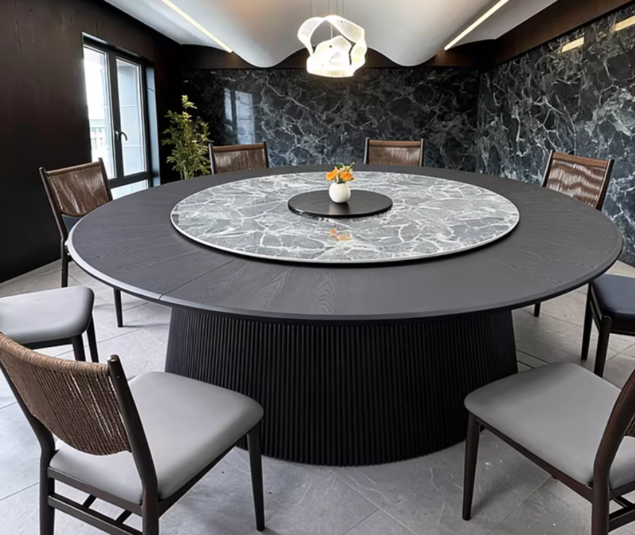 轻奢风格电动餐桌，型号QS34