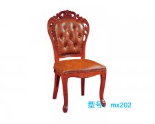 实木餐椅，电动餐桌配套椅子-型号：MX202