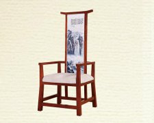 新中式实木扶手餐椅-型号：FX237