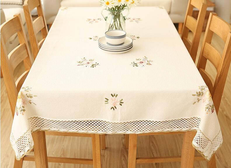 餐桌布艺桌布,实木餐桌配桌布图片
