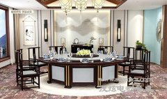  New Chinese style electric dining table - model: forward-looking B