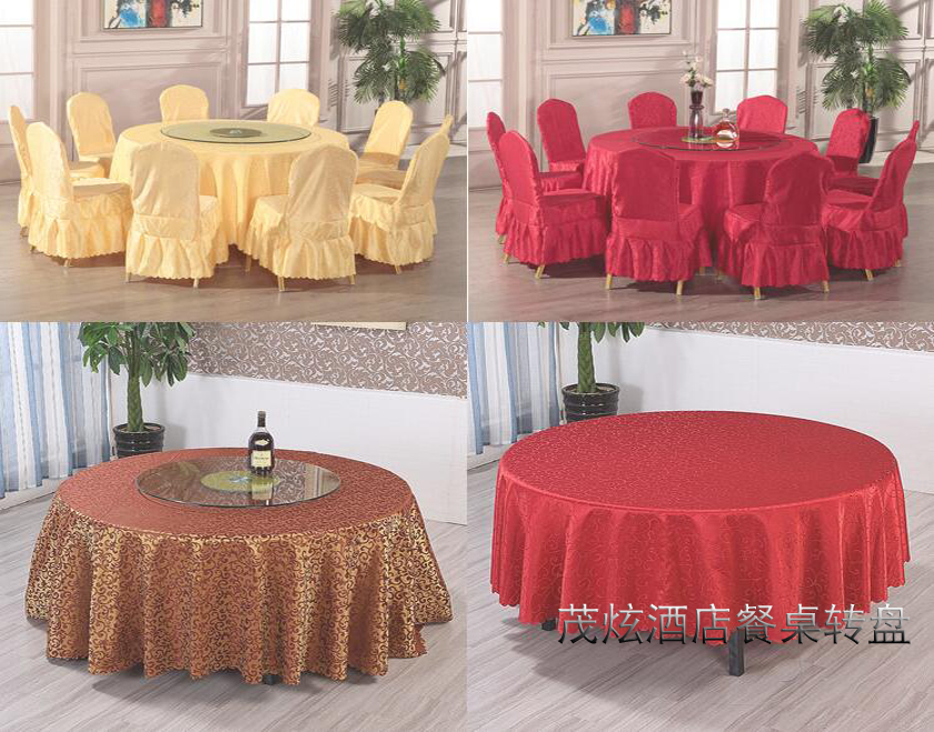  Set of customized pictures of hotel table turntable